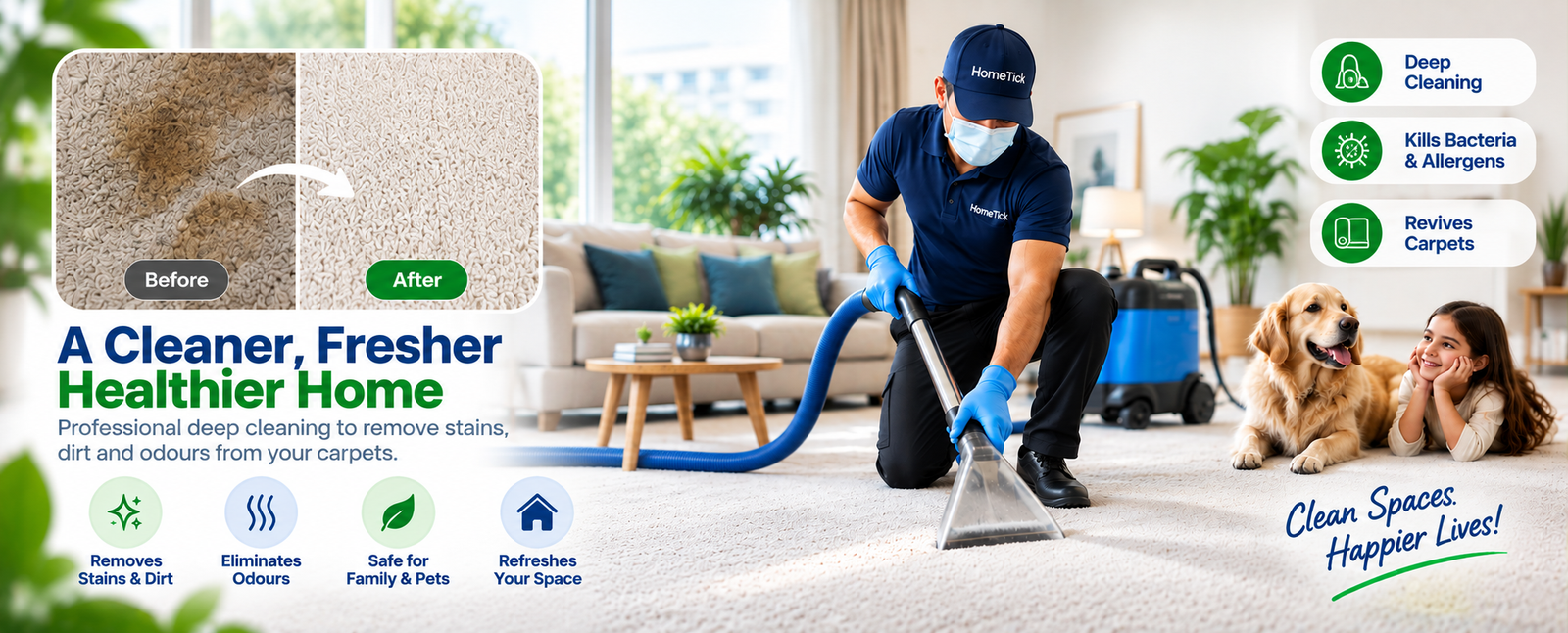 HomeTick carpet cleaning